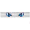blue cat eyes peyote bracelet beading patern