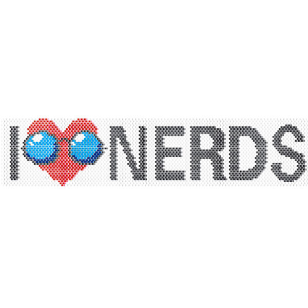 I love nerd bracelet beading pattern