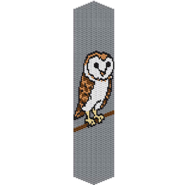 barn-owl-bracelet-peyote-pattern