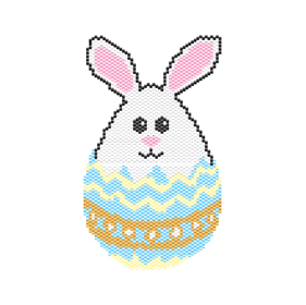 bunny amulet beading pattern easyer egg holiday