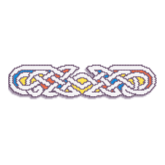 colorful celtic bracelet beading pattern