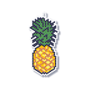 pineapple beading pattern brick stitch