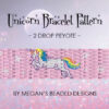 unicorn bead pattern peyote bracelet