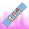 soft serve ice cream cone peyote brading pattern for bracelet