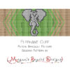 elephant bracelet cuff peyote beading pattern PDF