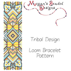 tribal loom bracelet bead pattern