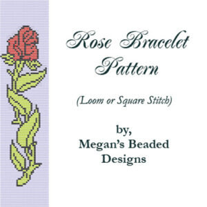 rose loom bracelet beading pattern