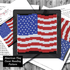 American Flag lighter cover pattern